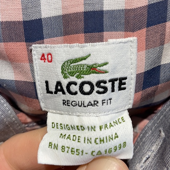 Men’s Lacoste Casual Button Down Shirt. - Picture 2 of 4